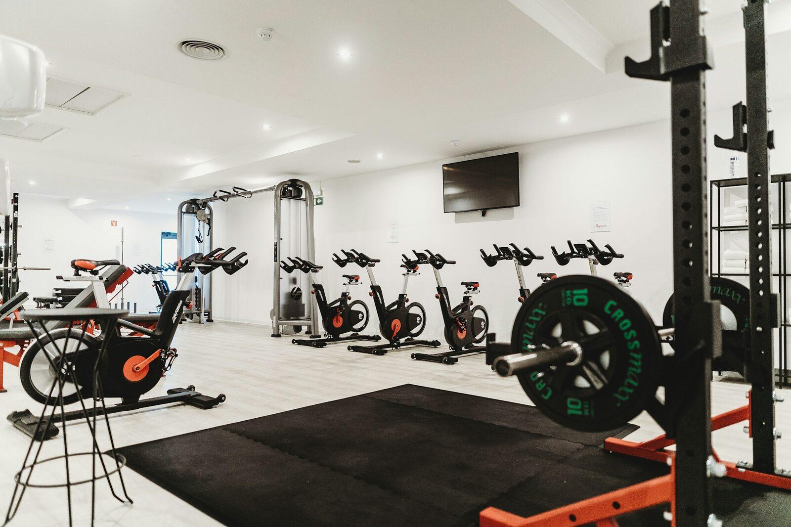 An empty gym and its equipment